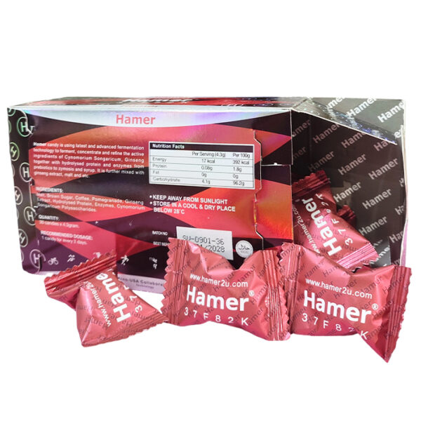 【十週年紀念款】馬來西亞汗馬糖 Hamer Candy 紅糖 升級強效版 人參精力糖