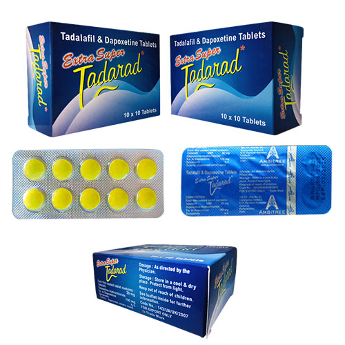印度超級必利勁雙效片 Extra Super Tadarad 超長延時 持久藥 治療早洩 延長射精時間