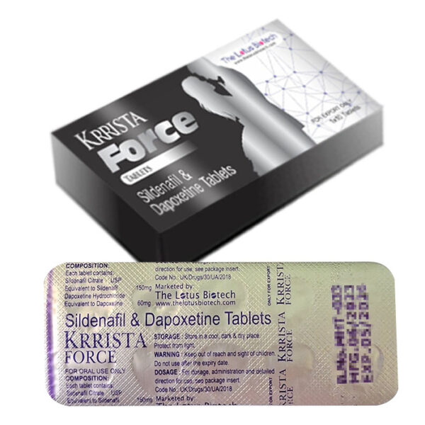 超級威而剛 新品推薦 黑色風暴 Krrista Force 強效助勃增硬+持久 印度壯陽藥 雙效威爾剛